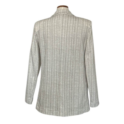 Jersey Jacket Classic Single breast White Pinstripe - AQUALTA