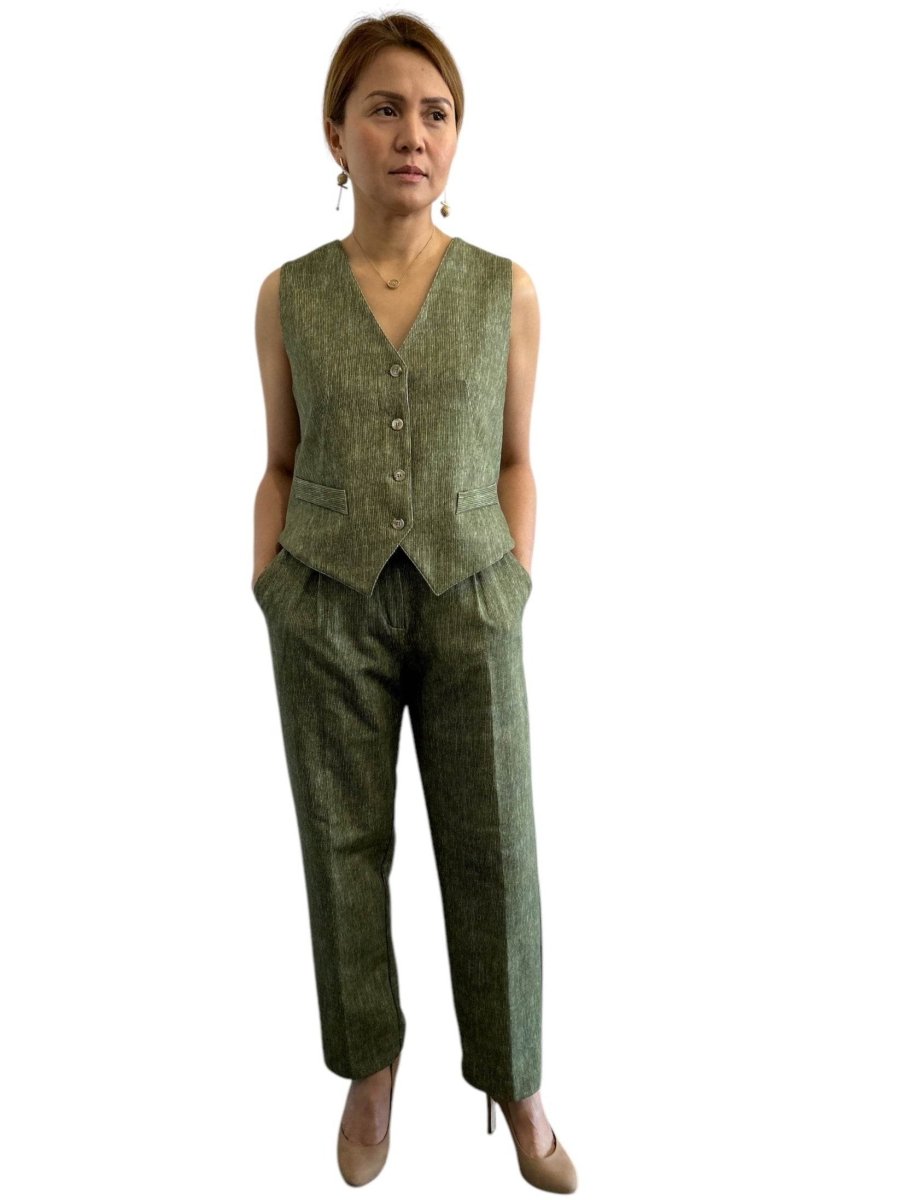 Jersey Pants Classic Green Stripes - AQUALTA