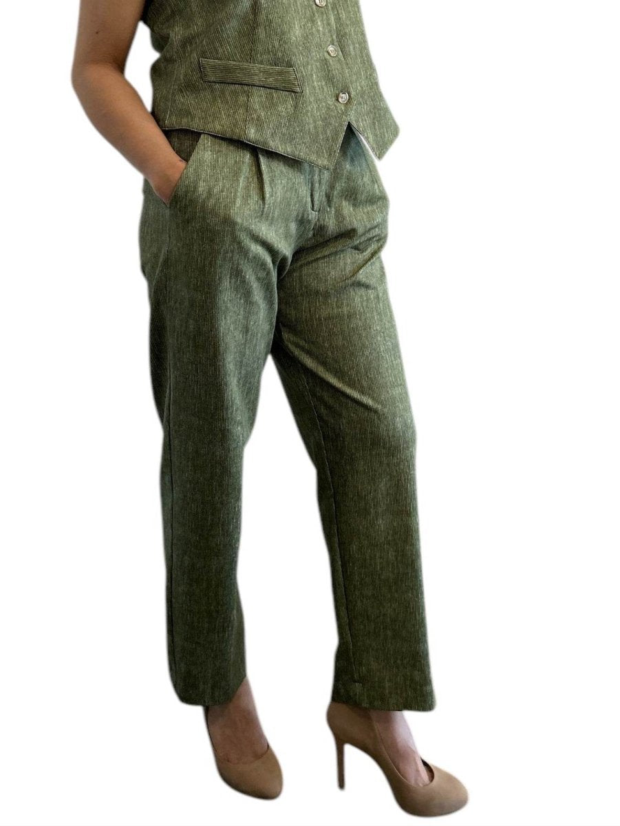 Jersey Pants Classic Green Stripes - AQUALTA