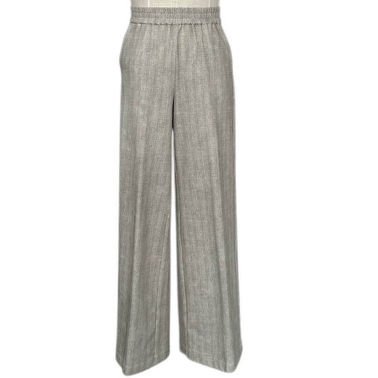 Jersey Relaxed cut Pants Classic Herringbone White - AQUALTA