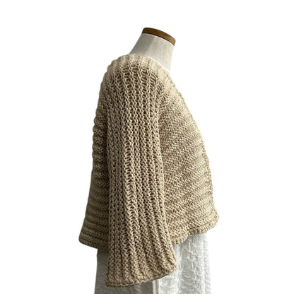 knit Shrug Beige - AQUALTA