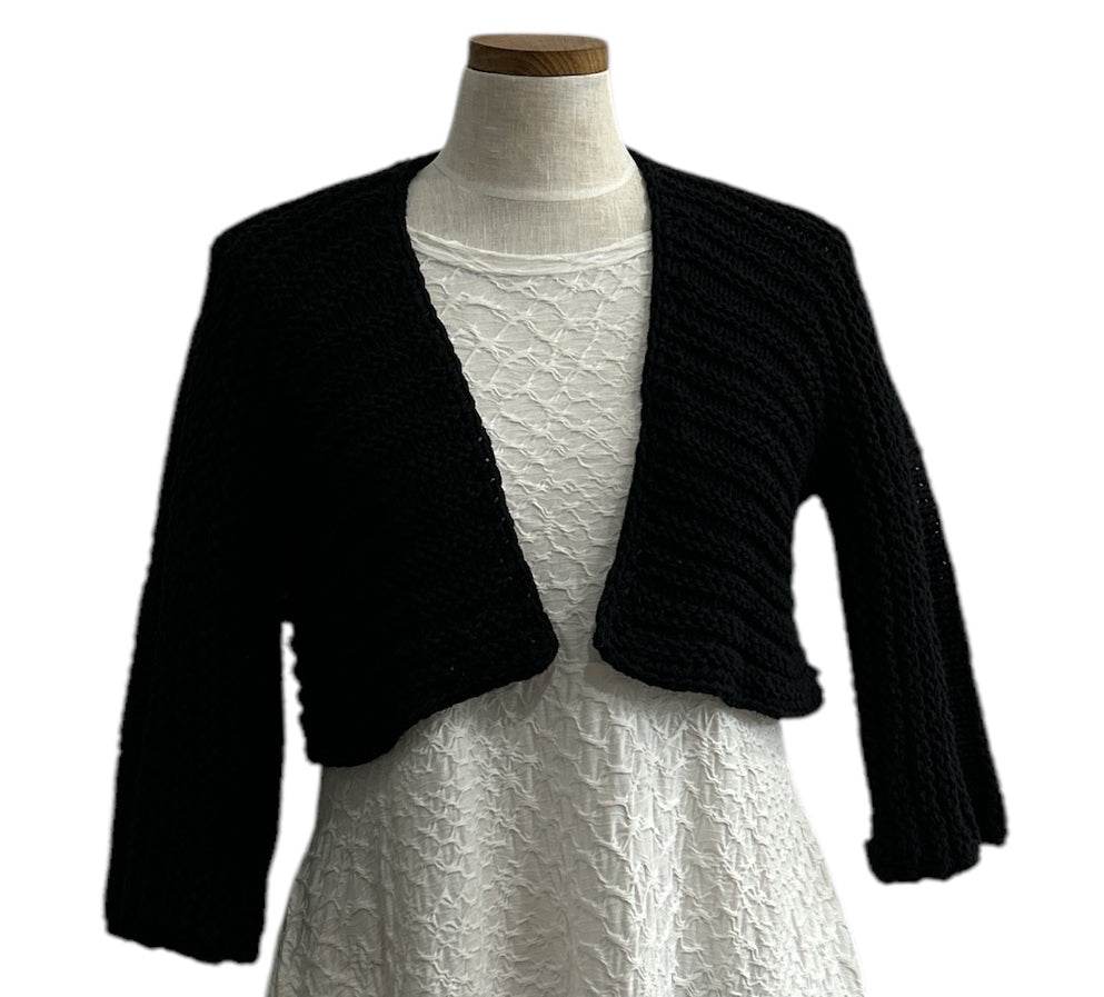 Knit Shrug Black - AQUALTA