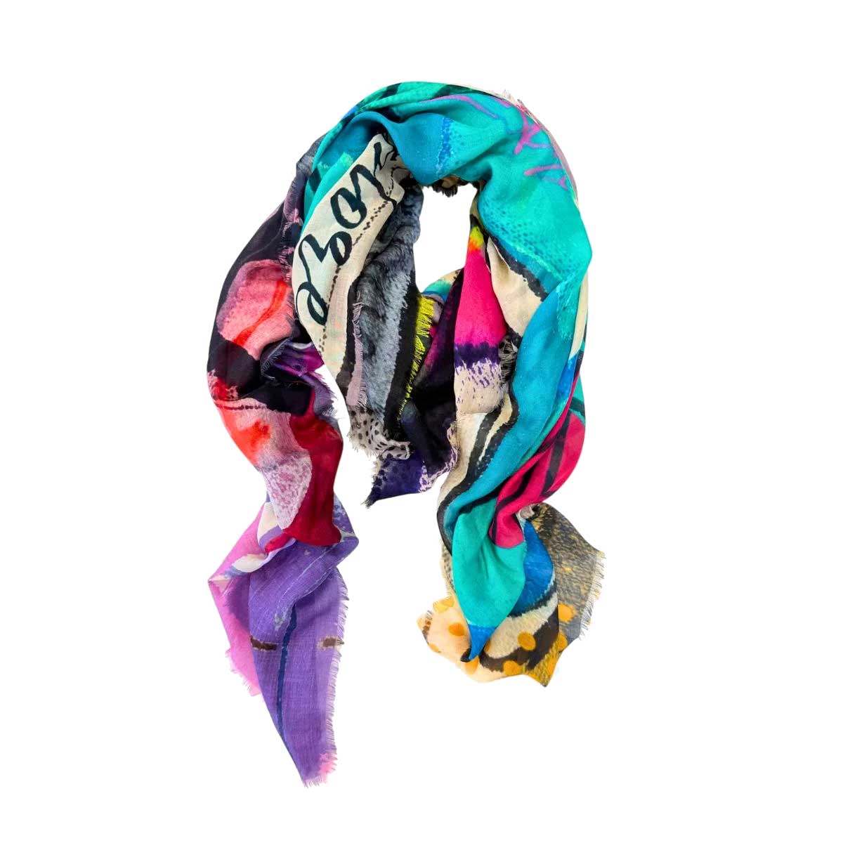 Silk Scarf L'Artiste Isabelle Gougenheim sold at Aqualta 2