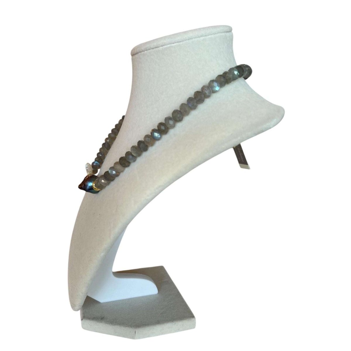 Labradorite & Grey Pearl Necklace - AQUALTA