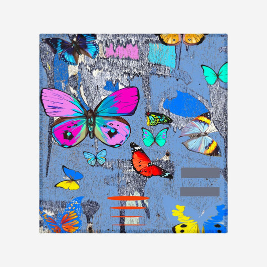 Silk Scarf Monarch Printed By Isabelle Gougenheim Sold At Aqualta