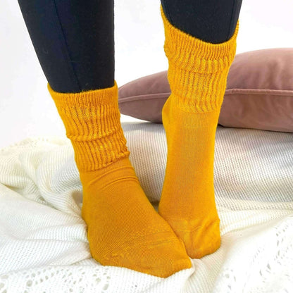 Mustard Bamboo Socks - AQUALTA