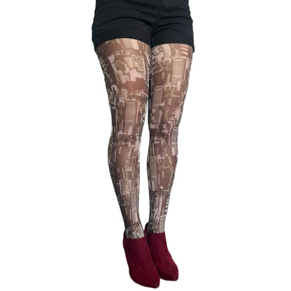 New York Tights Black and White for women malka Chic sold at AQUALTA 3