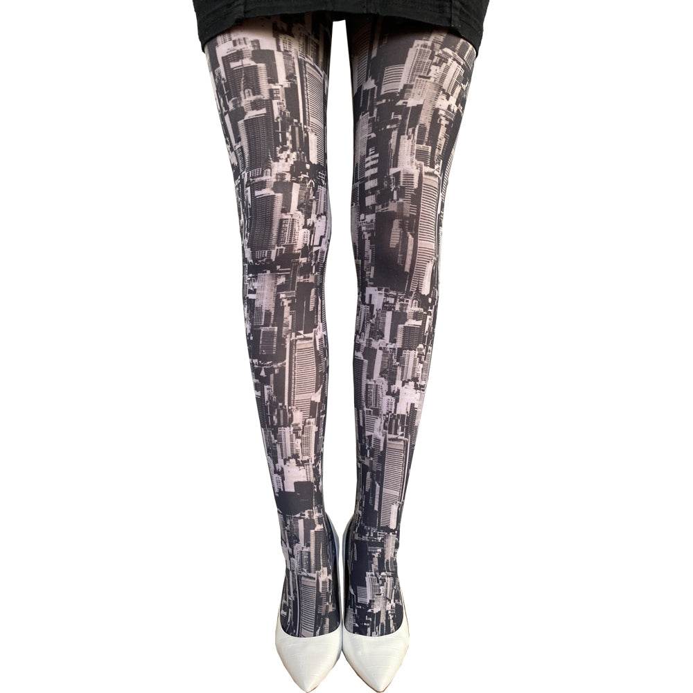 New York Tights Black and White - AQUALTA