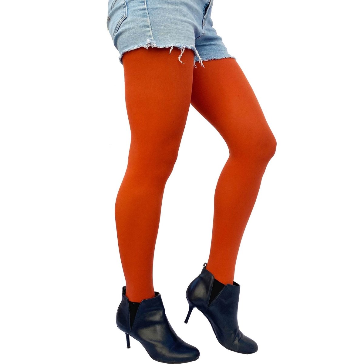 Orange Rust Opaque Tights - AQUALTA