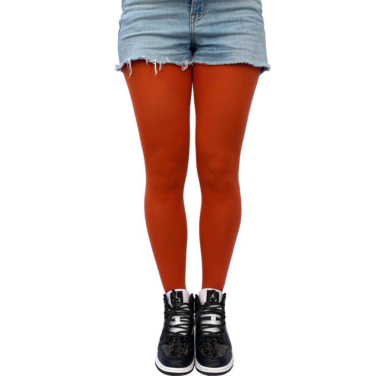Orange Rust Opaque Tights - AQUALTA