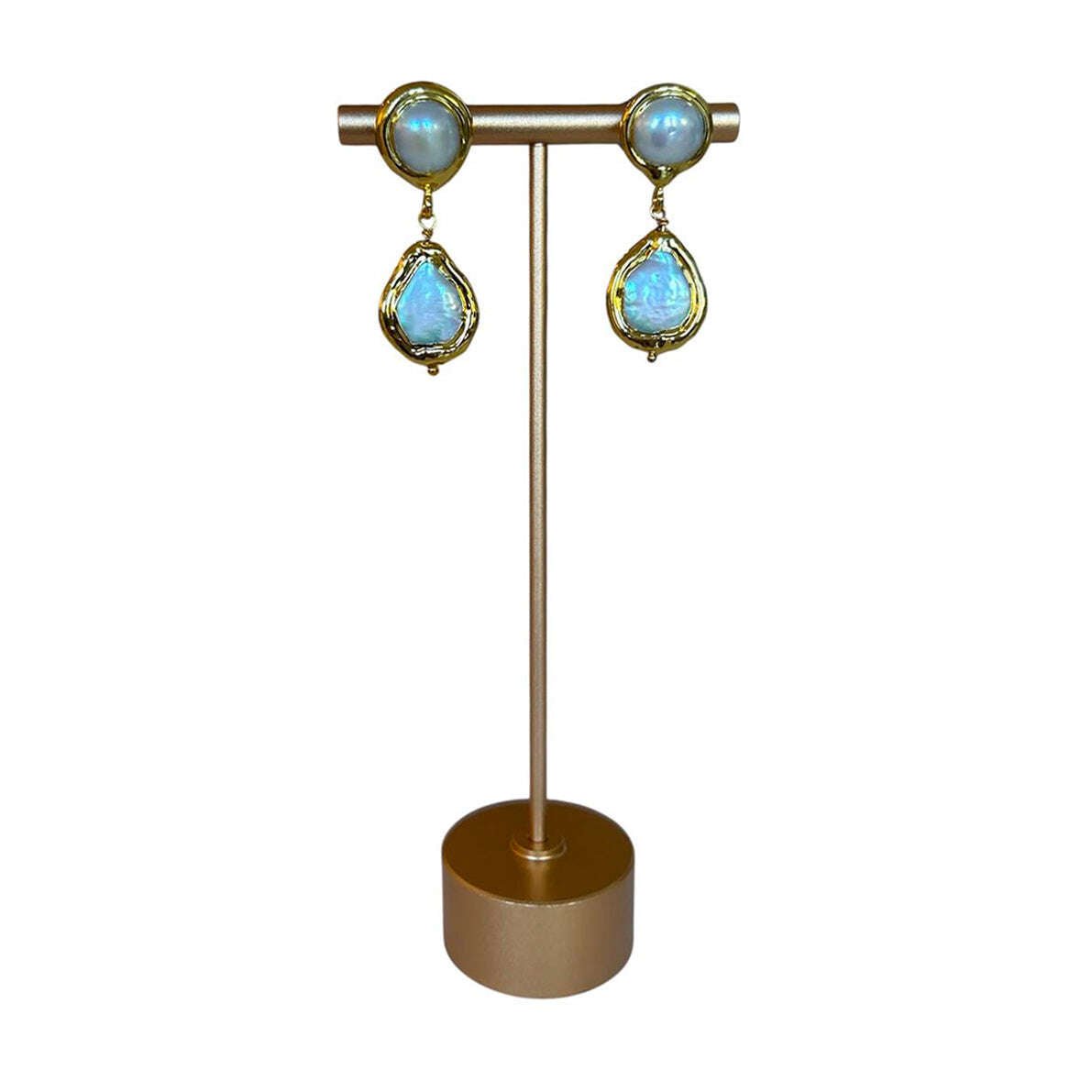 Pearl & Gold Earrings - AQUALTA