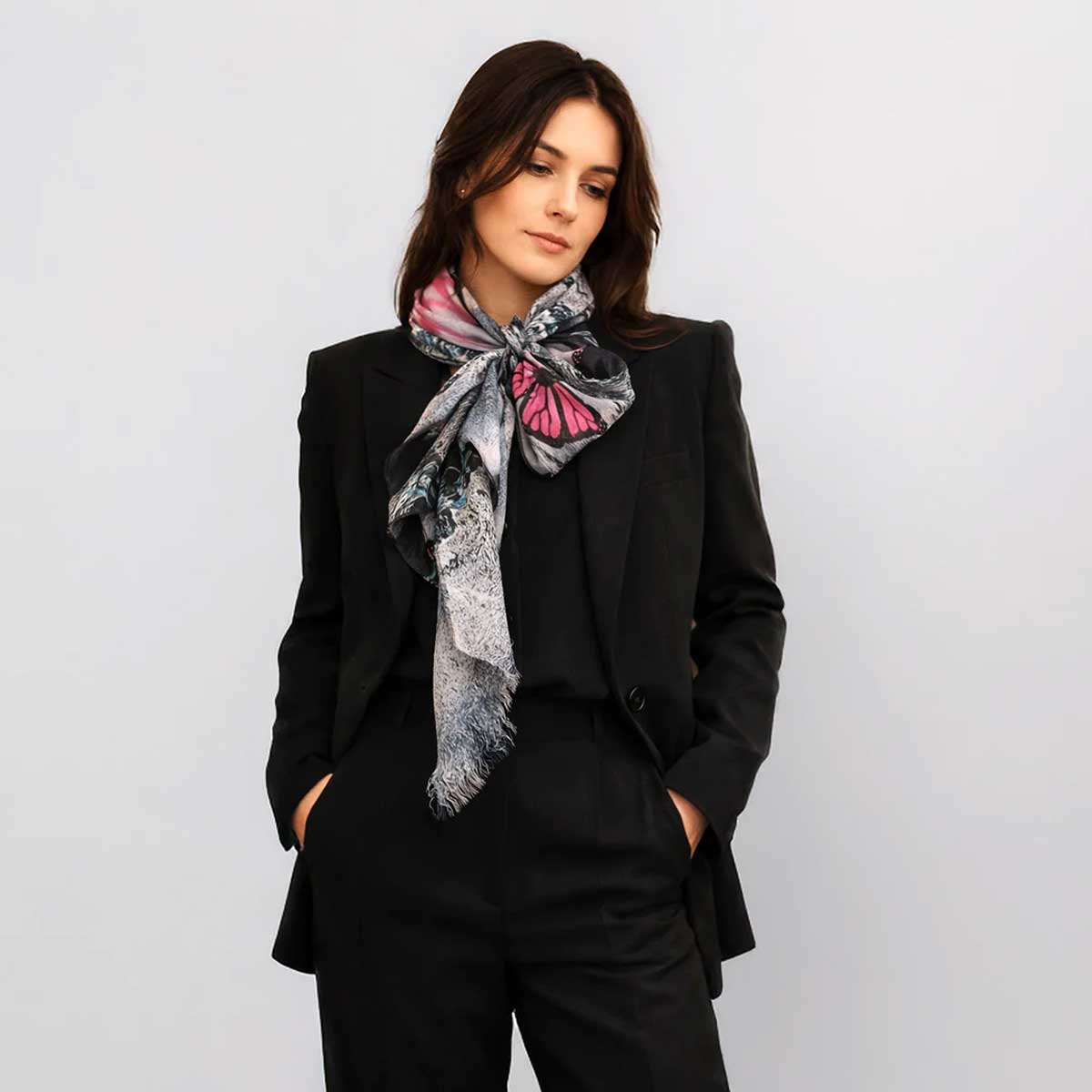 Poem Silk scarf Isabelle Gougenheim sold at Aqualta 2