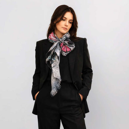 Poem Silk scarf Isabelle Gougenheim sold at Aqualta 2