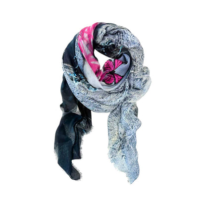 Poem Silk scarf Isabelle Gougenheim sold at Aqualta 3