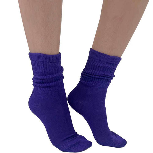 Purple Extra Wide Bamboo Super Soft Socks For Women Malka Chic 2