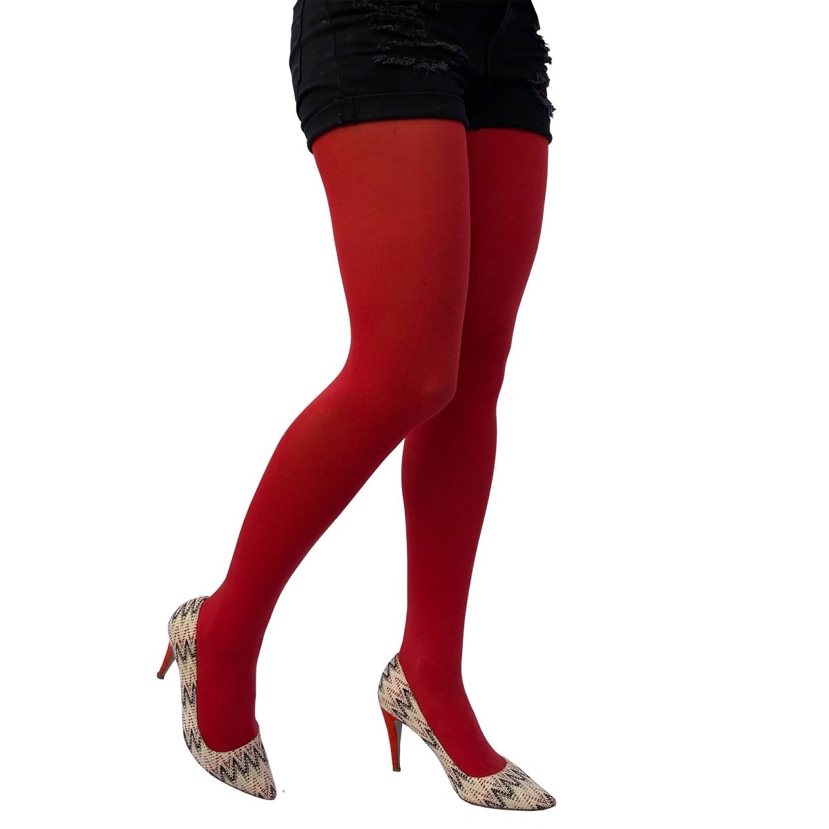 Red Opaque Tights - AQUALTA