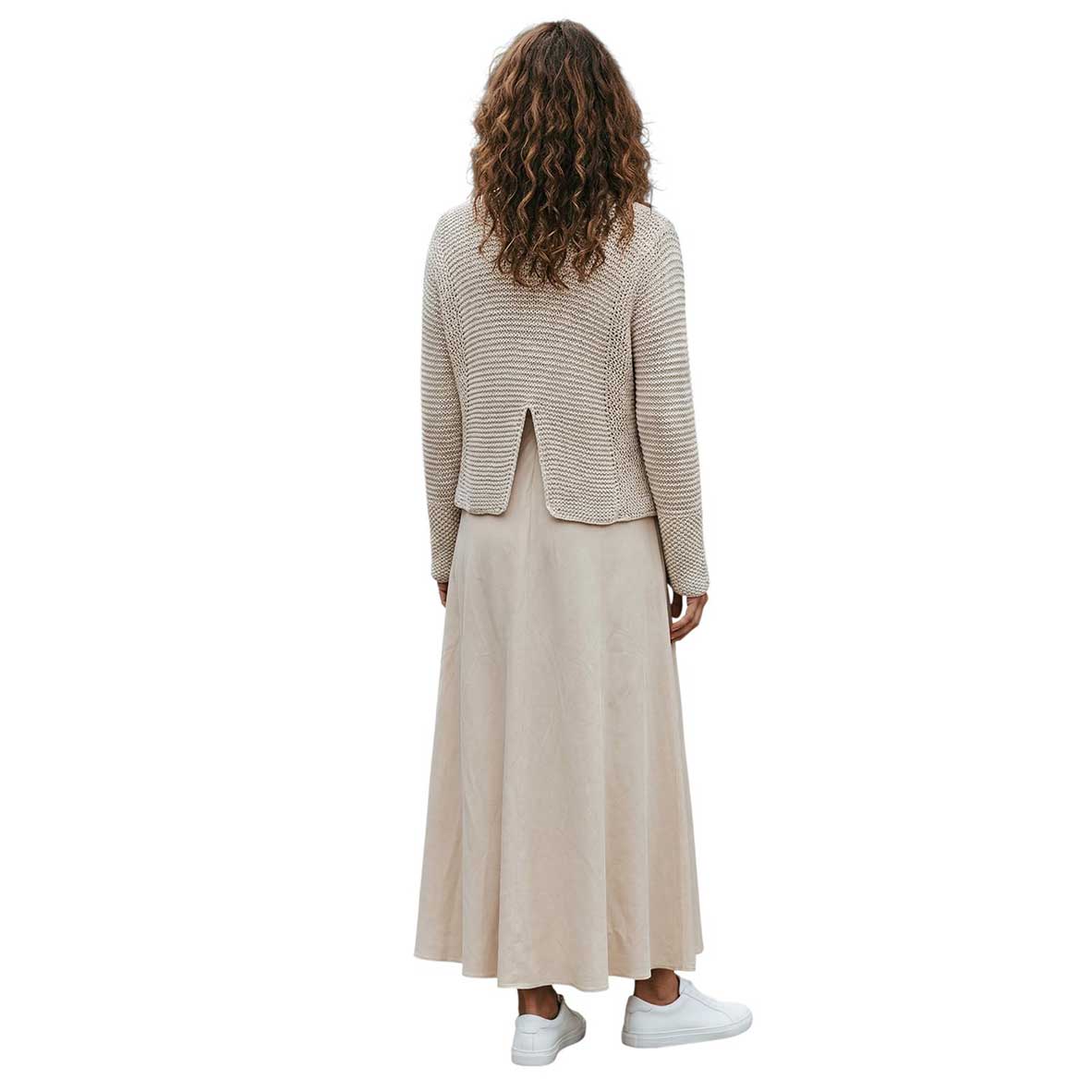 Sand Knit Crop long sleeves Sweater sold at Aqualta 3
