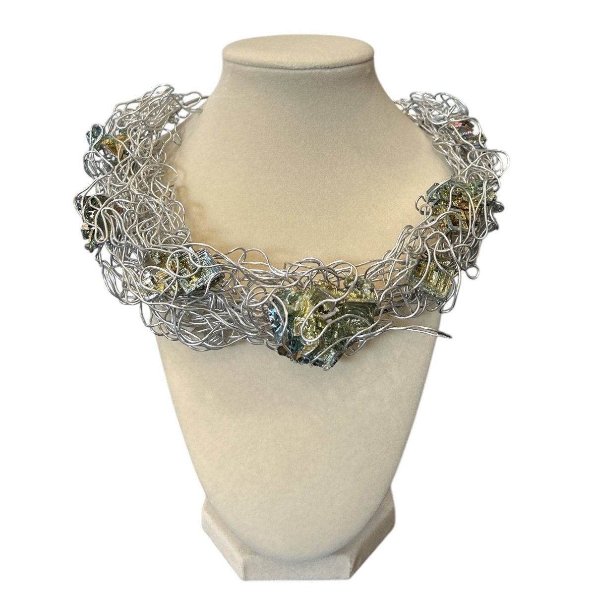 Short Necklace Woven Wire - AQUALTA