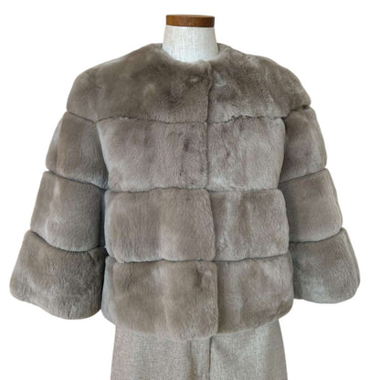 Short Rex Jacket Taupe - AQUALTA