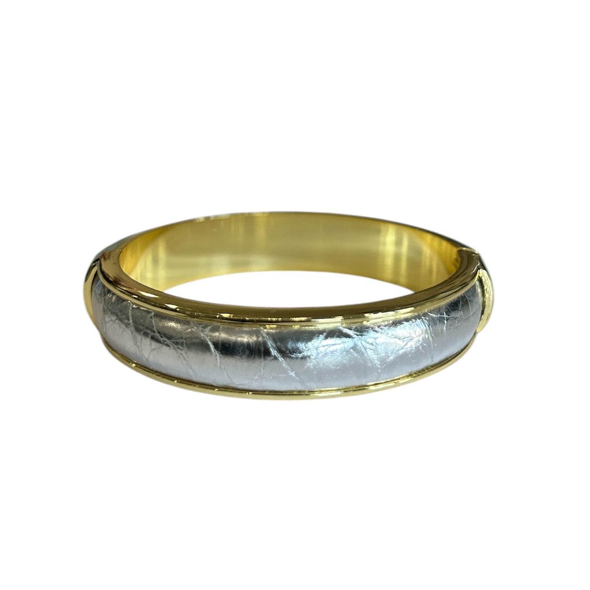 Crocodile & Brass Bangle - AQUALTA