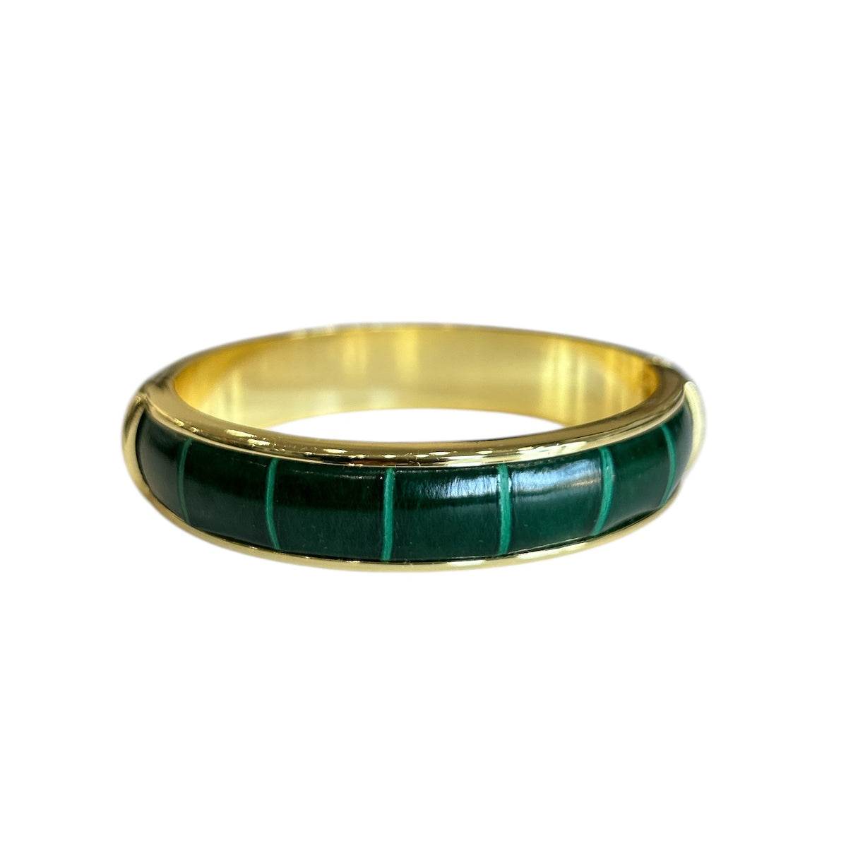 Crocodile & Brass Bangle - AQUALTA