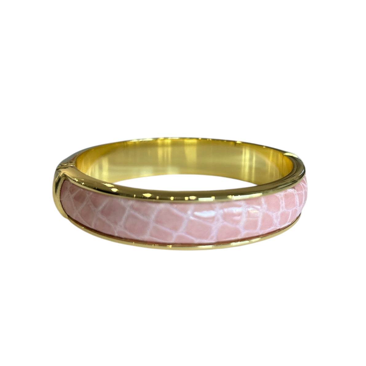 Crocodile & Brass Bangle - AQUALTA