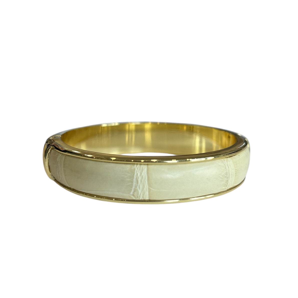 Crocodile & Brass Bangle - AQUALTA