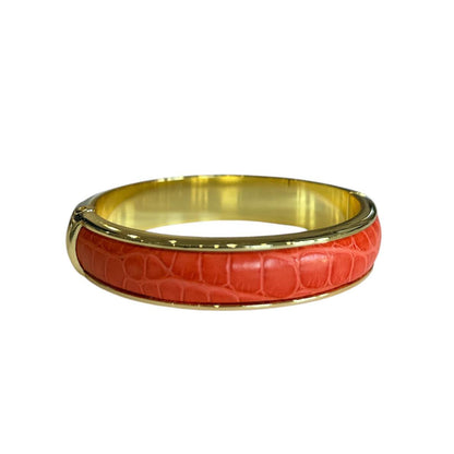 Crocodile & Brass Bangle - AQUALTA
