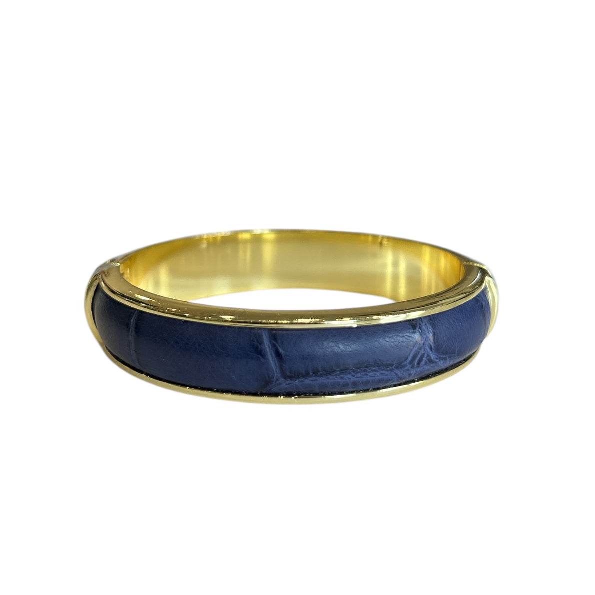 Crocodile & Brass Bangle - AQUALTA