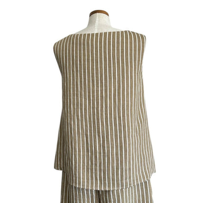 Sleeveless Top Round Neck Stripes - AQUALTA