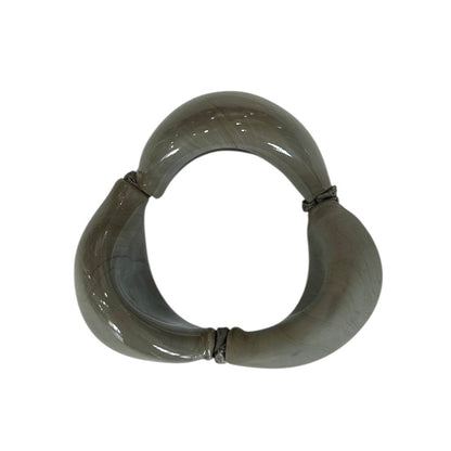 Murano Glass Bracelet Safiya Grey - AQUALTA
