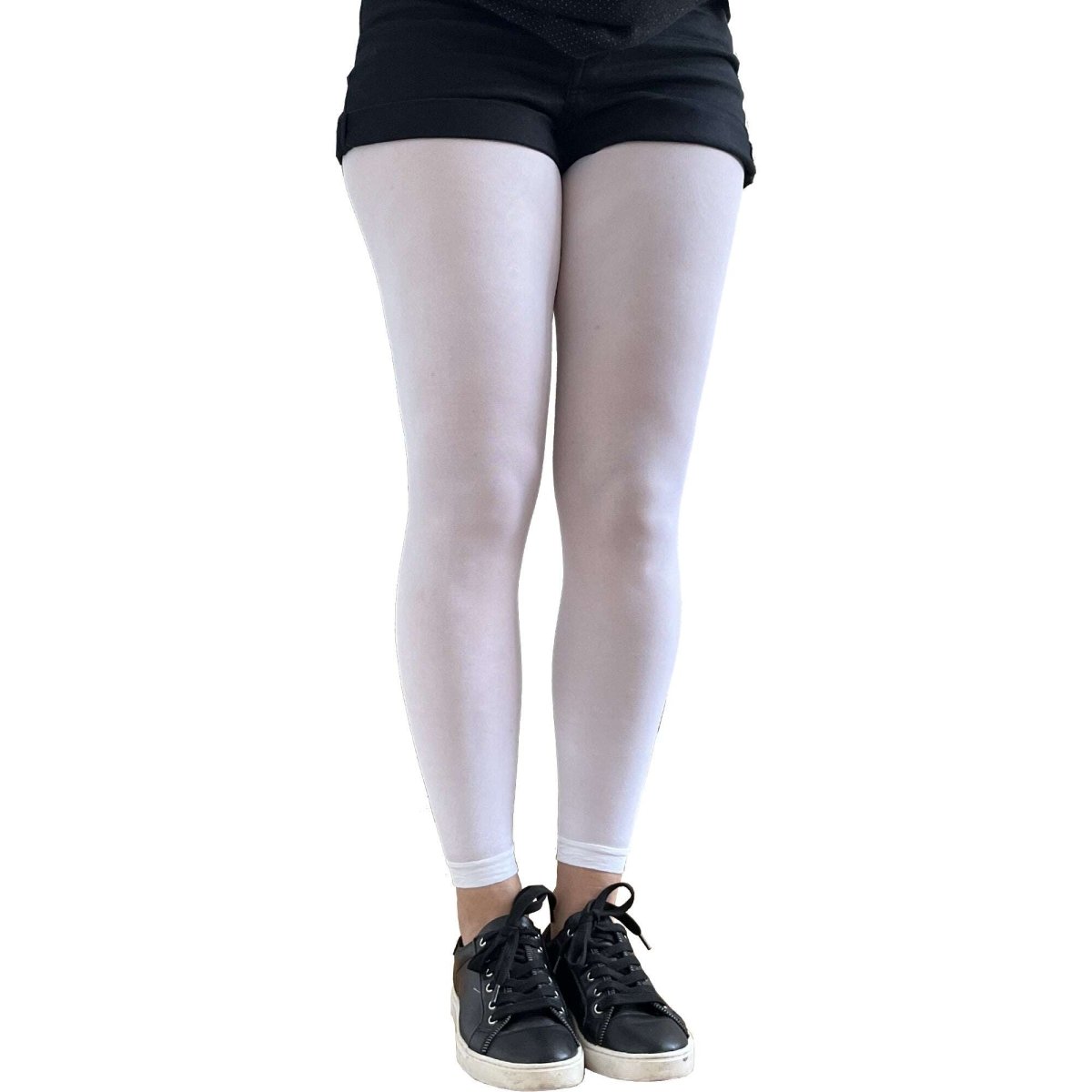 White Footless Tights For Women - AQUALTA