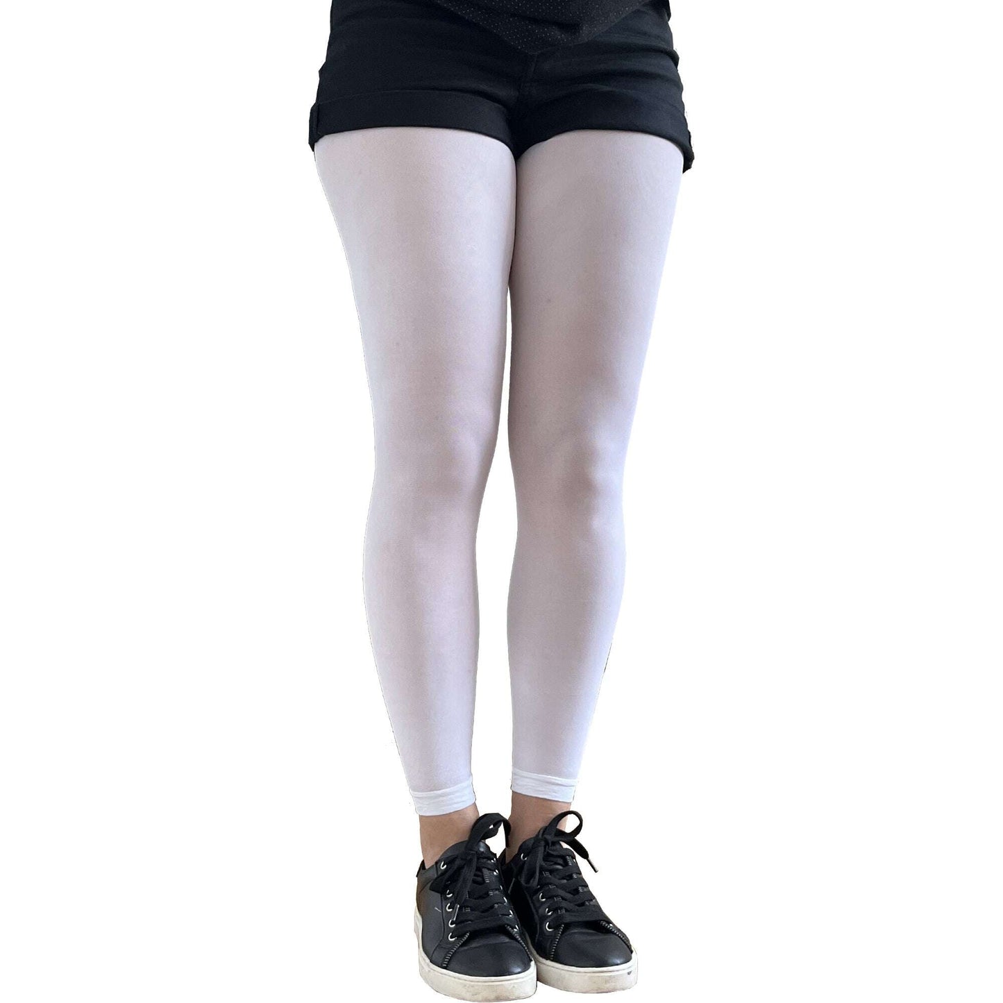 White Footless Tights For Women malka Chic Sold at Aqualta 3