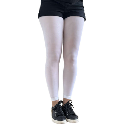 White Footless Tights For Women malka Chic Sold at Aqualta 3