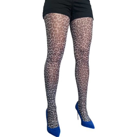 Check out our White Leopard print tights Malka Chic available at Aqualta 2