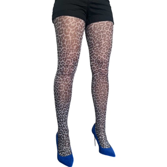 White Leopard Tights for Women - AQUALTA